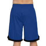 A&N Logo (Teal) Basketball Rib Shorts (AOP) -  Blue