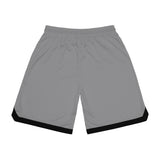 A&N Logo (Yellow) Basketball Rib Shorts (AOP) -  Grey