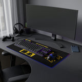 A&N Logo - Black/Yellow - LED Gaming Mouse Pad