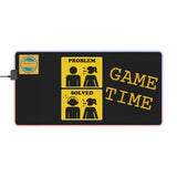 A&N Logo - Black/Yellow - LED Gaming Mouse Pad