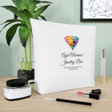 AJB Logo Cotton Cosmetic Bag - White