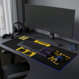 A&N Logo - Black/Yellow - LED Gaming Mouse Pad