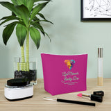 AJB Logo Cotton Cosmetic Bag - Pink