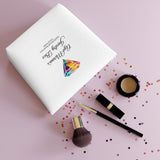 AJB Logo Cotton Cosmetic Bag - White