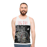 A&N - Leg Day - Unisex Tank Top (AOP) - White