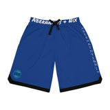 A&N Logo (Teal) Basketball Rib Shorts (AOP) -  Blue